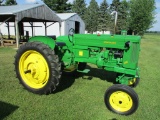 1953 John Deere 40T, running, newer paint, good rubber, sn#66579