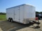 2013 Stelth 81/2' x 18' enclosed trailer, rear ramp door, side door, tandem axle, alum. rims