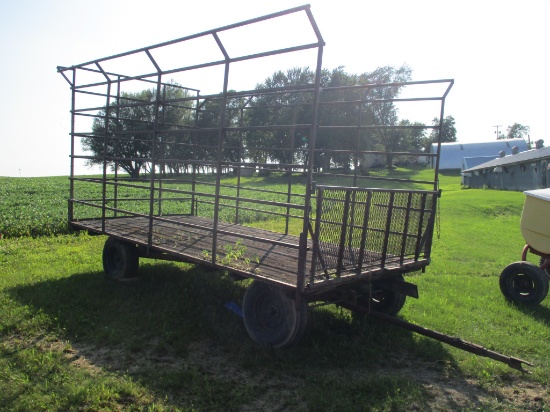 9' x 16' metal bale wagon