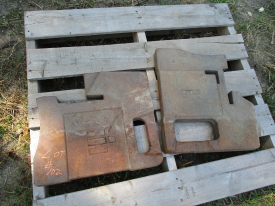 2 IH tractor weights