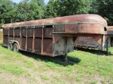 25 Ft goosenck livestock trailer, tandem axle