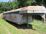 37 ft. gooseneck livestock trailer, tri axle