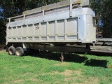 1986 East 20 ft. alum end dump trailer, tandem axle, No title