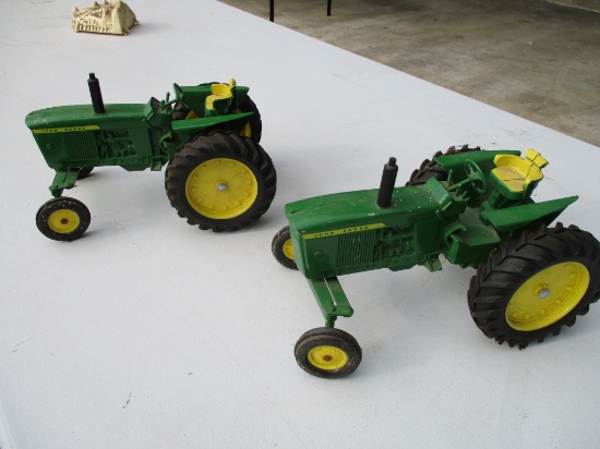 2 John Deere tractors