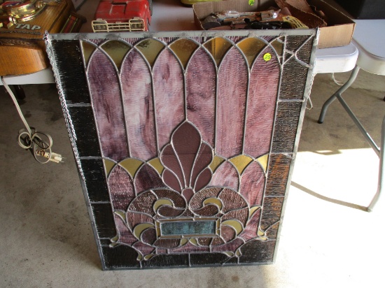 241/2" x 321/2" stain glass