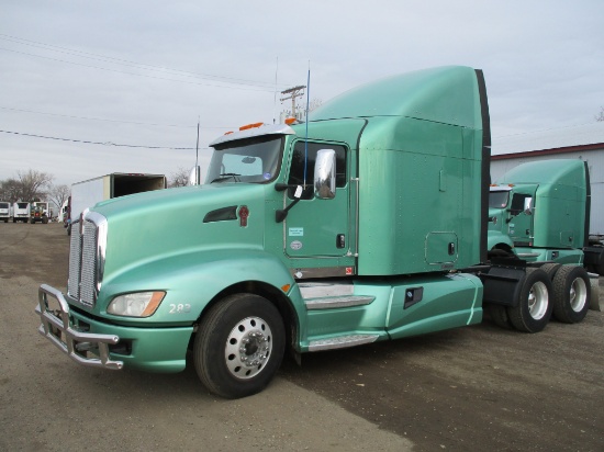 2013 Kenworth T660, 508,066 Act. one owner miles, Aerocab single bunk sleeper, Cummins ISX, 450 HP