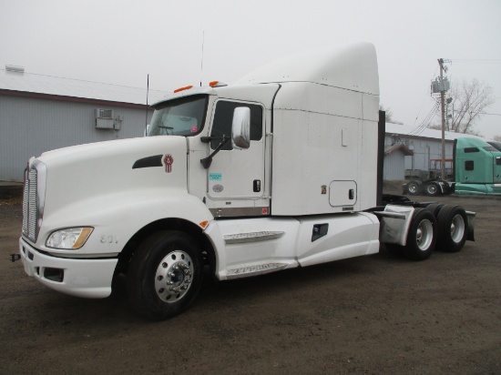 2013 Kenworth T660, 650,385 Act one owner miles, Aerocab single bunk sleeper, Cummins ISX, 450 hp