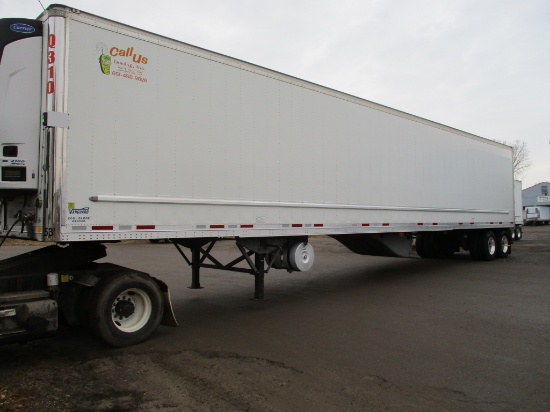 2017 Vanguard Cool Globe R8000B, reefer trailer, 53' x 102" x 13'6", Carrier X2100 Advance unit