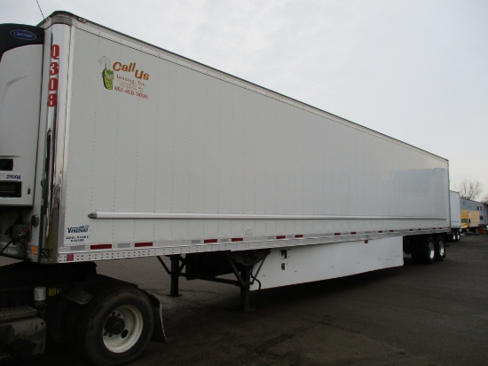 2017 Vanguard Cool Globe R8000B, reefer trailer, 53' x 102" x 13'6", Carrier 2100A unit