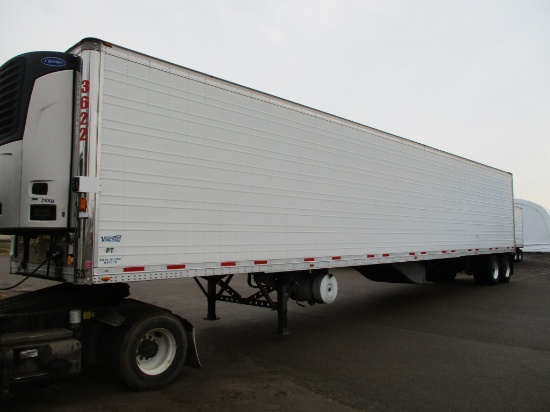 2014 Vanguard Cool Globe R8000B, reefer trailer, 53' x 102" x 13'6", Carrier X2100A unit,