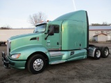 2013 Kenworth T660, 520,744 Act one owner miles, Aerocab single bunk sleeper, Cummins ISX, 450 hp