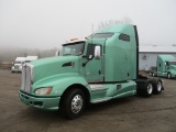 2013 Kenworth T660, 604,649 Act one owner miles, Aerocab double bunk sleeper, Cummins ISX, 450 hp