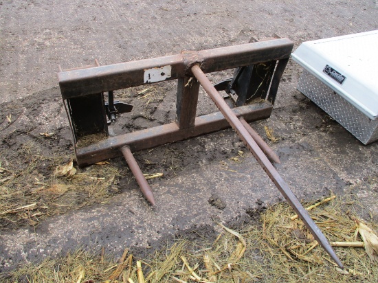 Bale spear fits loader