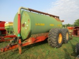 Balzer 6000 gal manure tank, tandem ax. 5 Dietrich injectors