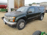 2005 Chevy Colorado Z71, ext. cab, 4x4, 134,177 miles showing, fiberglass topper, power windows &