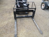 Skid loader pallet fork