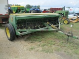 John Deere 8300, 12' grain drill, grass seeder, double disc, hyd lift