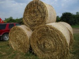 5 Round bales, first crop grass & hay, SELLS 5 X $