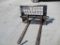 Berlon pallet forks, fits skid loader