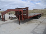 1997 Homemade 8' x 24' Gooseneck trailer, tri axle