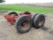 Tandem semi trailer axel & wheels