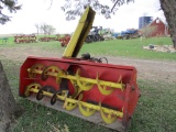 Farm King 8 ft. double auger snowblower, hyd spout