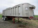 1978 Summit 28 Ft. end dump trailer, tandem, spring ride, poly liner