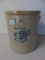 RED WING 10 GALLON SALT GLAZE CROCK, COBALT BUTTERFLY, BACK STAMP RED WING STONEWARE CO. -  HANDLE C