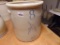 RED WING 8 GALLON BIRCHLEAF CROCK, UNION OVAL - EXCELLENT