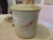 RED WING 1 GALLON CROCK, LARGE WING W/1 GALLON BUTTON TOP LID - INSIDE RIM CHIP