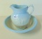 RED WING PITCHER AND BOWL - BLUE TINT