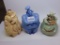 SET OF 3 PUGET SOUND COMMEMORATIVE MINI COOKIE JARS