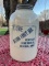 2 QUART DOME RED WING MASON FRUIT JAR - SMALL HL TOP BACK