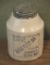 RED WING STONE MASON JAR, BLUE PRINT, SHORT QUART, 6 3/8