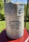 CHERRY BAND PITCHER W/ADV FROM PANORA, IA - STAINING, HL CRACK