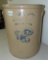 RED WING 20 GALLON SALT GLAZE CROCK, COBALT BUTTERFLY, FRONT STAMP RED WING STONEWARE CO -