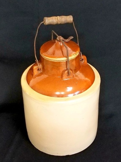 RED WING 2 GALLON BAILED FRUIT JAR, COMPLETE, VG