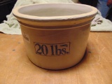 RED WING 20# BUTTER CROCK, 20# IN SQUARE