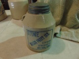 RED WING 1 QRT MASON FRUIT JAR W/ZINC LID - EXCELLENT