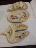 (3) ROUNDUP SERVING PIECES