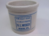 RED WING BEATER JAR, D.E. WICKER, MEDFORD, WI - EXCELLENT