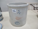 Red Wing 4 gallon wing crock, ski oval