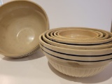 RED WING REED DOUBLE BLUE BAND SHOULDER BOWL SET, 5, 6, 7, 8, 9, 10, 12