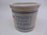 RED WING BEATER JAR W/A.M. MANCIL, MILLADORE, WI - EXCELLENT