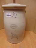 RED WING 4 GALLON BIRCHLEAF, OVAL OVER, CHURN LID AND DASHER