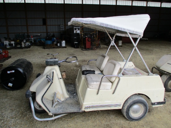 Harley Davidson gas golf cart, canopy, runs & drives