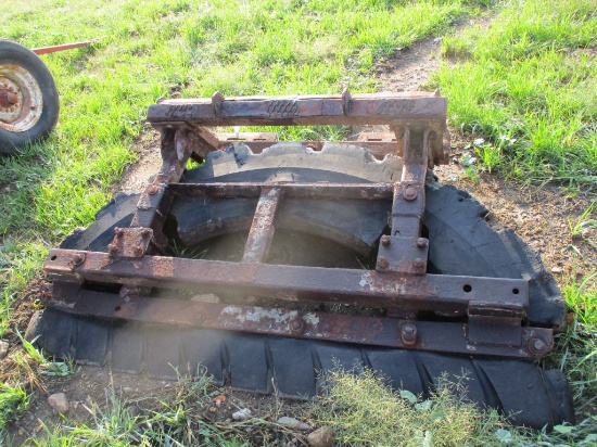 6 Ft. rubber scrapper, skid loader mnt.
