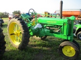 John Deere B unstyled, spoke rims, new paint & tires, sn# 38983