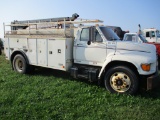 1995 Ford F Series service truck, 111,830 Act miles, New Cummins 5.9 engine replaced 3/15/15,