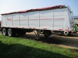 2015 Mauer 28 ft. hopper bottom trailer, new roll tarp, spring ride, spare tarp